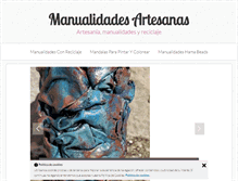 Tablet Screenshot of manualidadesartesanas.com